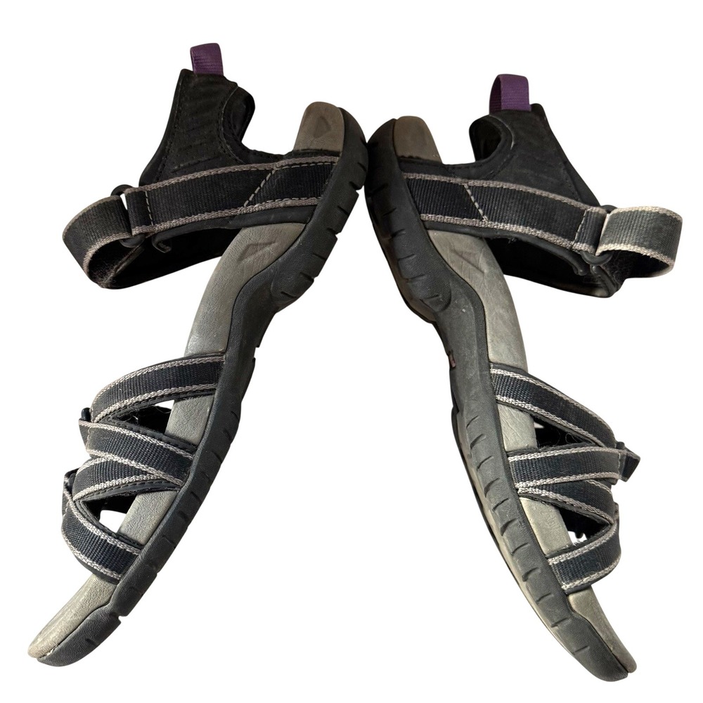 Teva Sandals Waterproof Black Purple 7 TIRRA 4266 Water Hike Camp Adventure Wade